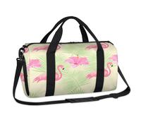 Flamingo Tropical Palm - Bolsa deportiva para fin de semana tropical, bolsa de viaje, gimnasio, equipaje de lona para niños, niñas, niños, mujeres y hombres
