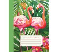 Flamingo Writing & Drawing Notebook for Kids: Cute Animal School Notebook | Practice Writing, Drawing & Creativity | Ages 4-8
