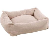 Flamingo Yara Light Pink Dog Cat Bed - Cushion for Dog Cat - Basket for Dog Cat - 50 x 40 x 16 cm - Washable - Non-Slip Bottom - Removable Cover - Soft and Comfortable Sleeping Place