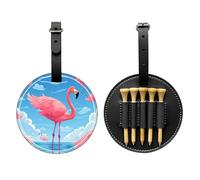 Flamingos on The Water - Bolsa de almacenamiento multifuncional para camisetas de golf, material de poliuretano duradero