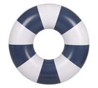 Flamingueo Flotador Gigante - para Playa y Piscina - Forma Donut - PVC Resistente - Doble Válvula - Diseño Bicolor - Azul