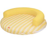 Flamingueo Flotador gigante tumbona redonda pvc amarilla