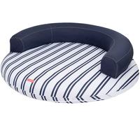 Flamingueo Flotador gigante tumbona redonda pvc azul