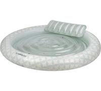 Flamingueo Flotador gigante tumbona redonda pvc azul