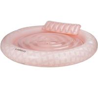 Flamingueo Flotador gigante tumbona redonda pvc rosa