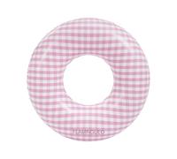 Flamingueo Flotador - Hinchable para Niños - para Playa y Piscina - Forma Donut - PVC Resistente - Doble Válvula - Diseño Vichy Morado