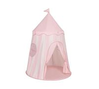 Flamingueo Tipi Infantil - Tienda Campaña Infantil - Suelo Acolchado - Diseño a Rayas - Poliéster - para Interiores - Bolsa Transporte Incluida - Rosa