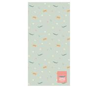 Flamingueo Toalla Playa Niños - Ultraligera - Secado Rápido - Antiarena - Bolsillo Integrado - con Bolsa de Transporte - Microfibra - Verde