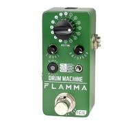 FLAMMA FC12 - Pedal de tambor de guitarra con función de relleno en tiempo real, pedal de efecto de guitarra con 48 ranuras de tambor, 6 estilos de música y ajustes preestablecidos de ecualizador de