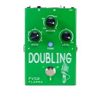 FLAMMA FV02 - Pedal de efectos de doble procesador vocal, efectos vocales duplicados, amplificador de micrófono Stompbox con efectos de coro de reverberación, compatible con múltiples modos vocales