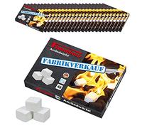FLAMMBURO 1152 (24 x 48 Dados) Pastillas de Encendido, Cubos de parafina del Fabricante alemán, Encendedor de Barbacoa, Encendedor de Chimenea, Encendedor de Horno, Fabricado en Alemania