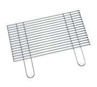 FLAMMBURO Parrilla Rectangular de 58 x 30 cm, Disponible en Varios tamaños, de Acero Cromado, Grosor de la Barra de 4,8 mm, Accesorio para Barbacoa, Parrilla, Rejilla de Barbacoa (58 x 30 cm)