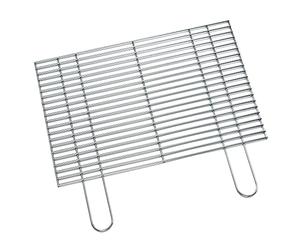 FLAMMBURO Parrillas cuadradas de 60 x 40 cm - Disponible en diferentes tamaños, de acero cromado, grosor de la varilla 4,8 mm, accesorio para barbacoa, rejilla para barbacoa, barbacoa (60 x 40 cm)