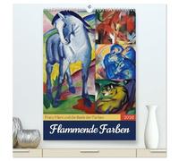 Flammende Farben (hochwertiger Premium Wandkalender 2026 DIN A2 hoch), Kunstdruck in Hochglanz: Zwölf expressionistische Meisterwerke von Franz Marc