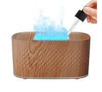 Flammenöldiffusor - Flammenluft Diffusor | 7 Farben Feuerduft Aromadiffusor, 160ml Bunter Verdunster Luftbefeuchter, Desktop Dekoration Wohnzimmer Schlafzimmer Büro Wellness Geschenk