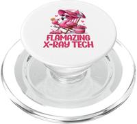 Flamzing X-Ray Tech Pink Flamingo Tropical Beach Trip PopSockets PopGrip para MagSafe