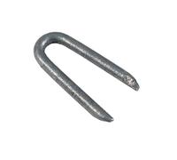 Flandria 100 Crampones Clavos en U - Acero galvanizado 27 mm Ø 3mm Para fijar Cerca, celosía, malla de alambre...