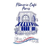 Flânerie Café Paris Notebook French Café Aesthetic Composition Notebook for Writing & Journaling: 150 Lined Pages | 6x9 Inch | Paris Café Line Art ... for Coffee Lovers, Writers & Students