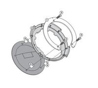 Flange Tanklock GIVI BF52 Para Kawasaki Z 750 2003-2006 Borsa De Depósito