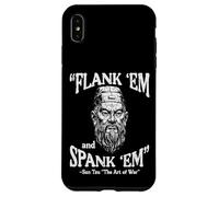 Flank Em Spank Em Sun Tzu Funny Saying Meme Hombres Mujeres Niños Carcasa para iPhone XS MAX