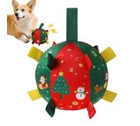 Flannel Dog Ball With Squeaking Function For Play And Training, Interactive Dog Ball Suitable For Small To Large Dogs, Christmas Squeaking Toys, Chew Balls Approx 5,91 pulgadas para interiores y