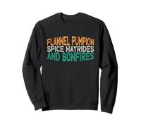 Flannel Pumpkin Spice Hayrides and Bonfires Sudadera