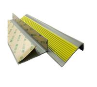 Flanso de la escalera, banda de goma autoadhesiva, Borde de escalón de escalera de 1-10 metros, protector de borde de escalón autoadhesivo for borde de escalera(Yellow,3meter/118.1in)