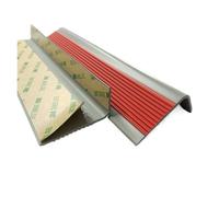 Flanso de la escalera, banda de goma autoadhesiva, Borde de escalón de escalera de 1-10 metros, protector de borde de escalón autoadhesivo for borde de escalera(Red,3meter/118.1in)
