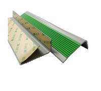 Flanso de la escalera, banda de goma autoadhesiva, Borde de escalón de escalera de 1-10 metros, protector de borde de escalón autoadhesivo for borde de escalera(Green 1,1m/39.4in)