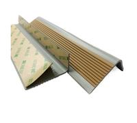Flanso de la escalera, banda de goma autoadhesiva, Borde de escalón de escalera de 1-10 metros, protector de borde de escalón autoadhesivo for borde de escalera(Coffee,1m/39.4in)