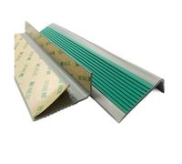Flanso de la escalera, banda de goma autoadhesiva, Borde de escalón de escalera de 1-10 metros, protector de borde de escalón autoadhesivo for borde de escalera(Green 2,5m/196.8in)