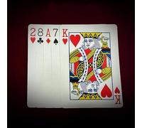 Flap 3.0 Magic Tricks - Cambio de tarjeta visual de cuatro veces, el poke desaparece y aparece mágico pequeño espectáculo de ilusiones trucos mentalismo accesorios (parte trasera azul)