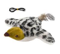 Flapping Bird Cat Toy - Electric Interactive Pet Game, Interactive Chirping Bird Cat Toy | Remote Chirping Cats Birds Toys For Teething Exercise Boredom Indoor Outdoor Small Medium Large Breed