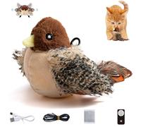 Flapping Bird Cat Toy,Interactive Chirping Bird Cat,Upgraded Chirping Bird Cat Toy Flapping Wings, Flapping Bird Cat Toys for Bored Indoor Adult Cats,Interactive Cat Toys Kitten Supplies (1pcs)