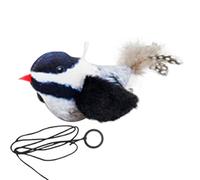 Flapping Bird - Tela PP 13 x 4,5 x 6 cm | Juguetes para gatos con sonidos de pájaros | Juguetes interactivos para gatos que cantan pájaros | Juguete recargable activado por tacto para gatos para jugar