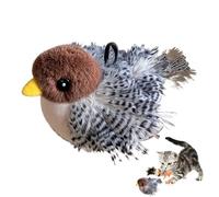 Flappy Bird Cat Toy, Interactive Cat Toy, Simulated Chirping Bird Cat's Toys Flapping Wings, Realistic Plush Simulation Chirping Birds Cats Toys Sandpiper Chirp Tweet For All Breeds Cats Birds Plush