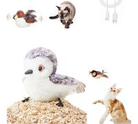 Flaps and Chirps Cat Toy, Tweet Trek Pro Cat Toy, Flapping Chirping Sparrow Cat Toy, Interactive Chirping Bird Cat Toy, Bird Chase Cat Toy, Chasey Bird Cat Toy, Flopping Bird Cat Toy(1,Jade Sandpiper)