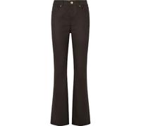 Flare Jeans HW Coated, Jeans, dark brown