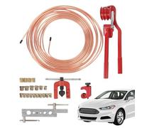 Flare Tool, Copper Tube Cutting Set, 3/16 Inch Pipe Bender Kit, Refrigeration Maintenance, Precision Flaring Tool for Brake Line Repair, HVAC, Trailer Motorcycle System Work