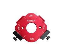 Flaroey 10-25R MáQuina Cortadora de Placas con Radio R de Paneles de Madera MáQuina de Grabado Plantilla de Plantilla de Esquina Redonda de AleacióN de Aluminio