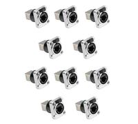 Flaroey 10 Piezas Ethernet Rj45 Conector de Chasis NE8FDP Conector de Paso Ethernet IP65 Impermeable C
