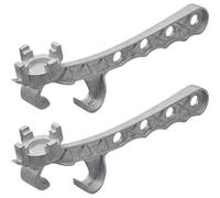 Flaroey 2 Llaves de Tambor de Aluminio, Abridor de Cubos de Metal de 5 Galones, para Abrir Tambores de 10 A 55 Galones, Se Adapta A Tapas de Tapón de 2 Pulgadas y 3/4 Pulgadas