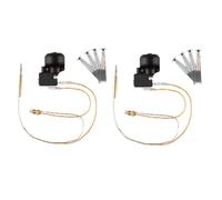 Flaroey 2 termopar e interruptor de inclinación adecuado para calentador de patio al aire libre, kit de sensor de termopar de invierno