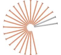 Flaroey 20 Clavos de Cobre para Matar Raíces de Tocones de Árboles, Clavos de 3,5 Pulgadas de, Picos para Quitar Tocones con 2 Clavos de Acero