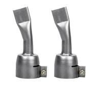 Flaroey 2Pcs 20mm Flat Soldadura Boquilla Consejos para PVC Piso Soldadura Boquilla de Acero Inoxidable Soldador de Punta para Aire Caliente Tourch GunSoldering