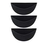 Flaroey 3 Piezas Forros para Maceteros Semicirculares de 12 Pulgadas Forros de Tela para Plantas Forros para Cestas de Flores de Medio Círculo Forro de Fieltro de Repuesto