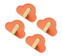 Flaroey 4 Piezas de Plástico para Llaves Colgador para Sombreros Sin Perforaciones Gancho de Pared para Baño Soporte Universal para TV Perchas para Bolsos B