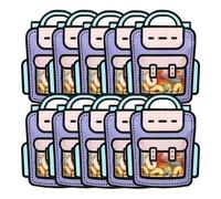 Flaroey 40 Piezas Bolsas Embalaje Regalos Bolsas Escolares con Forma Bocadillos Caramelo con Automático para Niños Decoraciones para Fiestas Cumpleaños Regalos,A