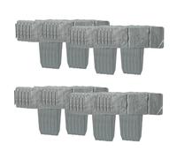 Flaroey 40 piezas de valla de jardín de piedra de imitación para soporte de plantas al aire libre, borde , A