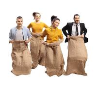 Flaroey 40x60CM de Patatas Bolsa de Juego Bolsa de Arpillera Juego de Césped Al Aire Libre Niños Adultos Barbacoa Fiesta Familiar Bolsa de Arpillera